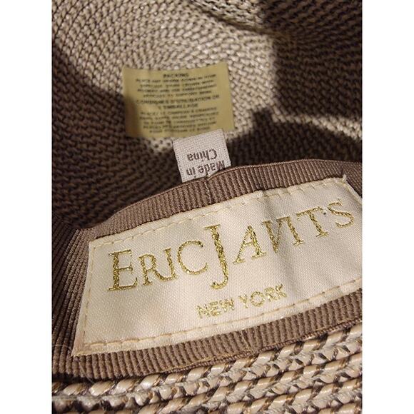 Eric Javits Bella Straw Hat Floppy UPF 50+ Max UV Protection Tan O/S - Picture 6 of 15